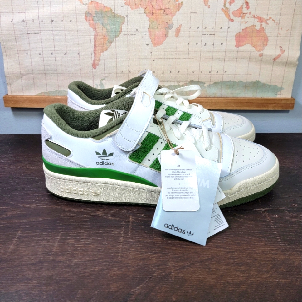 Brand New Adidas Forum 84 Low White Crew Green Sneaker Mens Size 115